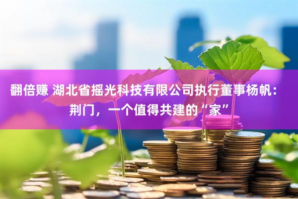 翻倍赚 湖北省摇光科技有限公司执行董事杨帆： 荆门，一个值得共建的“家”