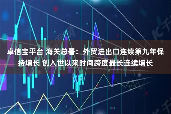 卓信宝平台 海关总署：外贸进出口连续第九年保持增长 创入世以来时间跨度最长连续增长